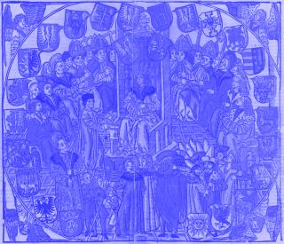 Darstellung des polnischen Sejms im Łaski Codex