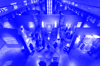 View of the exhibition »Kaiser Karl IV. 1316-2016« in the Waldstein Riding School, National Gallery Prague