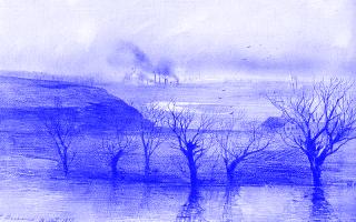 Aquarell von Alexei Savrasov