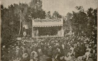 Volksfeste im Warschauer Alexanderpark 1899. In: Adres”-Kalendar’ gor. Varshavy na 1900 god”.